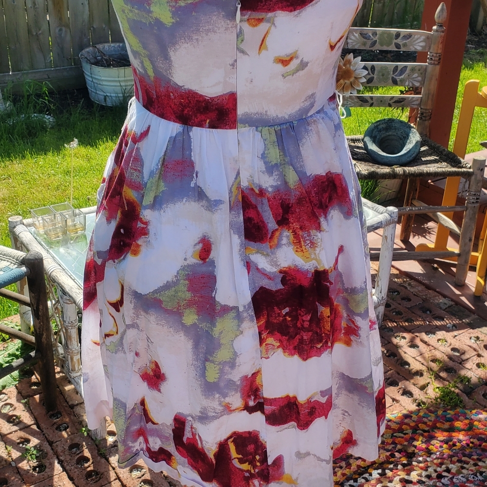 Banana Republic A line Strapless Dress Size 4 - Picture 4 of 5